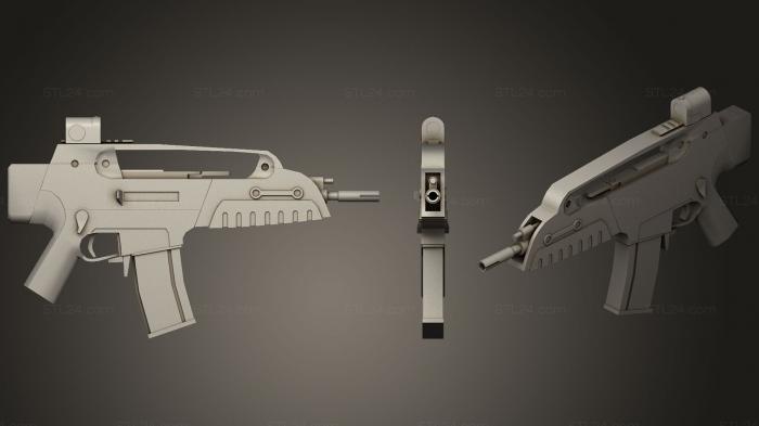 Weapon (XM8 Compact, WPN_0208) 3D models for cnc